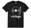 Vinyl Record Turntable Retro Music Vintage T-shirt