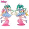 20CM Anime HATSUNE MIKU Figure Noodle Stopper Figure Rabbit Ear Pajamas Model Toy Doll Aciton Figure Collection Gift PVC