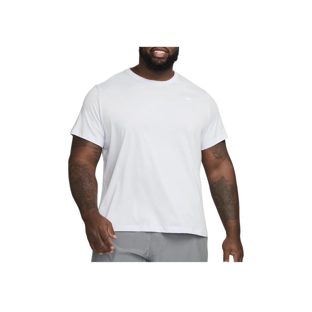 Nike Футболка для фитнеса, однотонная, с круглым вырезом, свободная, с коротким рукавом, мужская, серая AR6029-085