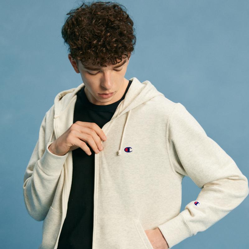 Champion Sweatshirt Japan Version Unisex Oat C3-Q103-810