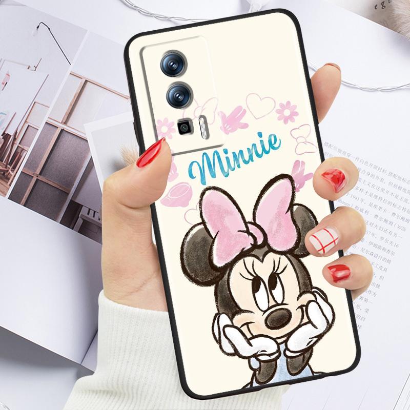 Розовый Микки Маус для Xiaomi Redmi 9A 9C 9AT 10C 9 9T 10 12C 13C 8 12 K60 A1 K50 K40 5G черный мягкий чехол для телефона