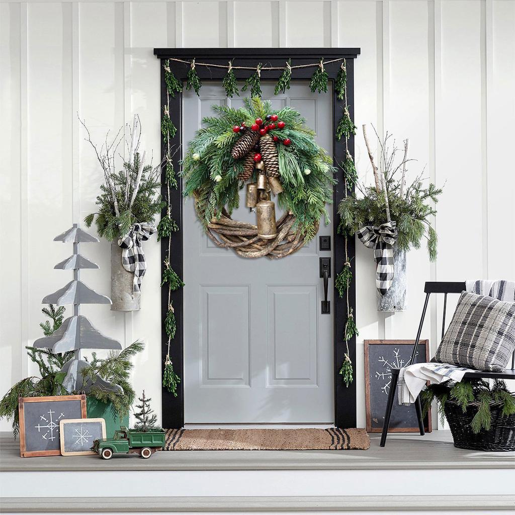 Christmas Wreath Bohemian Wind Wreath Bell Wreath Door Hanging