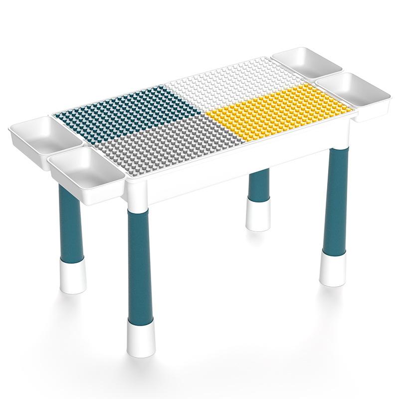 Building Block Table Children'S Multi-Functional Compatible Lego Children'S Educational Building Block Assembly Chenghai Toy Building Block Table