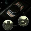 Matte Silver ABS Car Console Media Button Sticker For BMW 5 G30 17 18 20 21 22