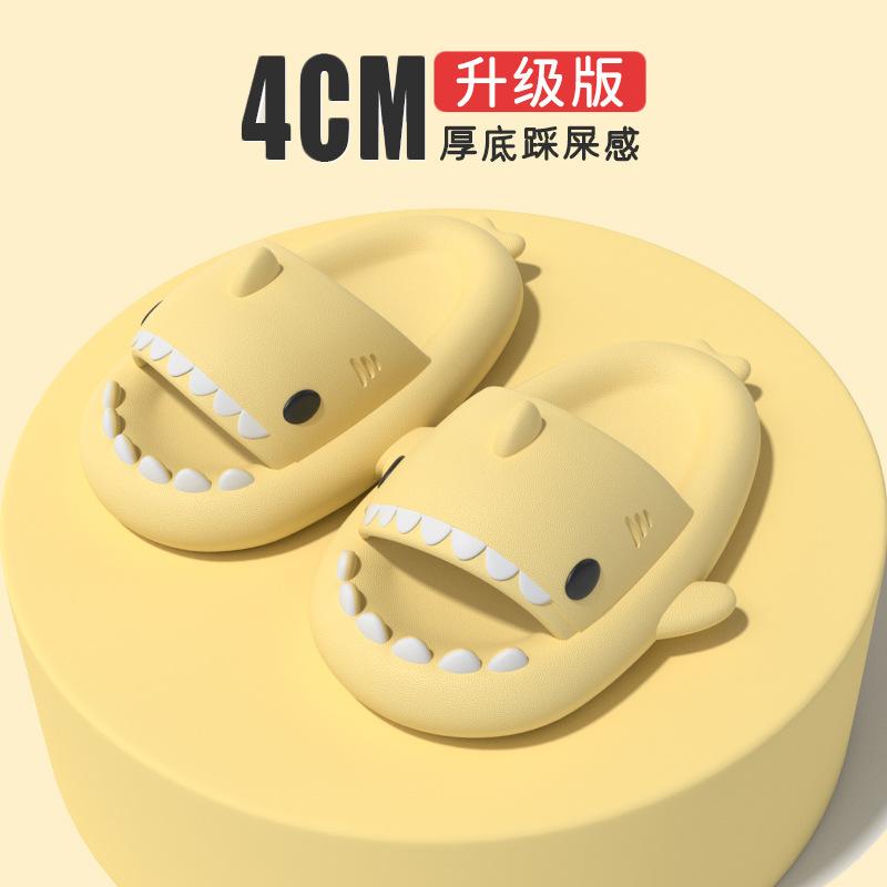 Тапочки Shark женские летние сандалии женские 2024 шлепанцы мужские домашние нескользящие модные туфли для пар на открытом воздухе домашние забавные тапочки