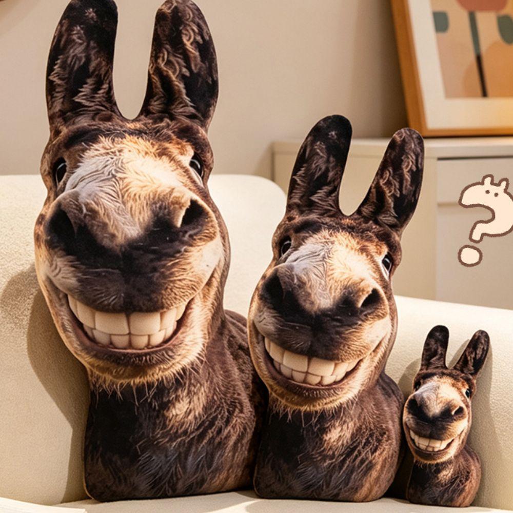 Ugly Cute Plush Toy Upright Ears Stuffed Animal Cute Plush Doll Office Desk