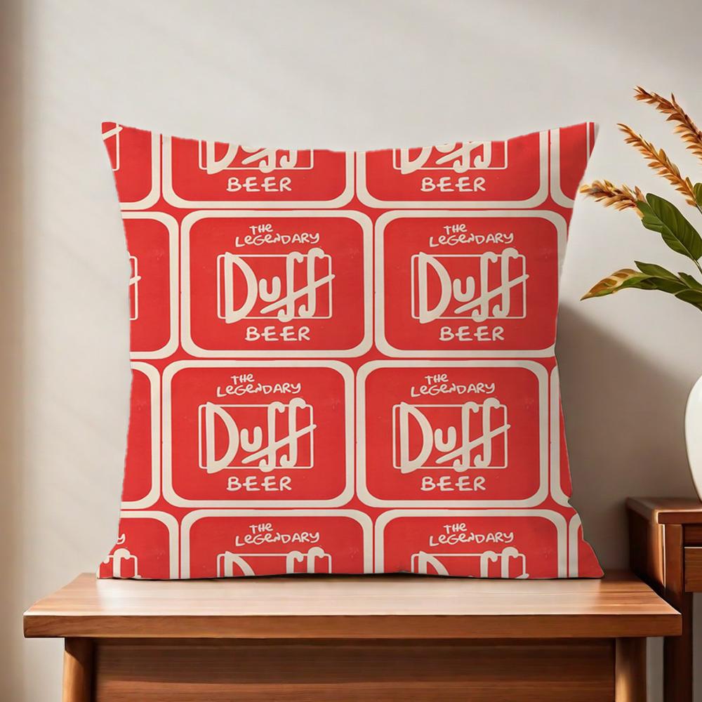 Уникальная забавная наволочка D-Duff Beer для подушки Печать Диван Декор Дом Автомобиль Комната Кофейня Офис Нордическая Простота