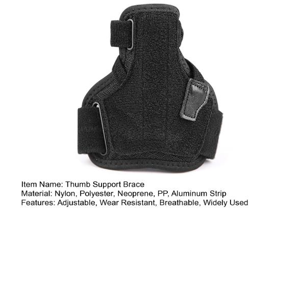 Thumb Support Brace with Fastener Tape Wear Resistant Breathable Pain Relief Compression Joint Thumb Splint Hand Brace