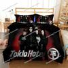 Rock Band Tokio Hotel 3D Печать Комплект постельного белья Пододеяльники Наволочки Одеяло-плед Комплекты постельного белья Постельное белье Кровать