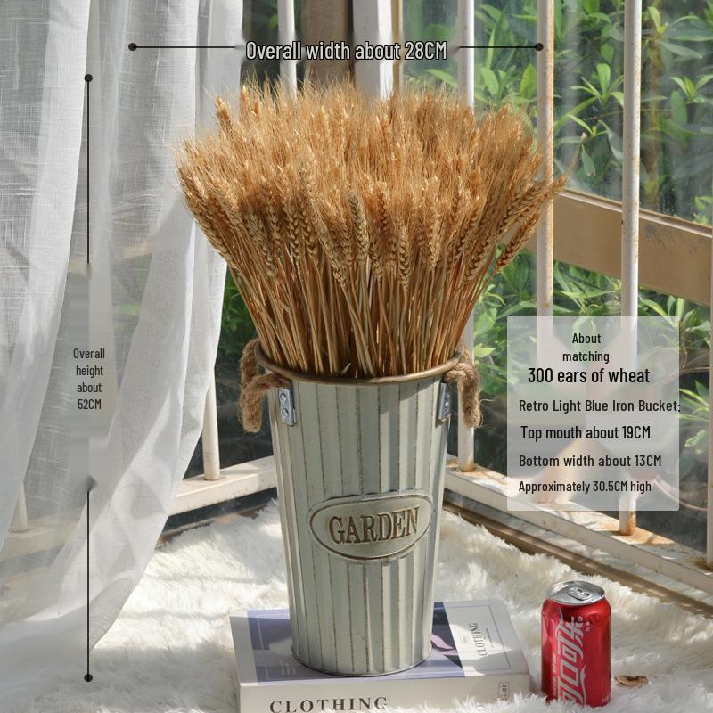 Natural Wheat Ear Dried Flower Bouquet: Barley Decor for Living Room, Bedroom, or Shop