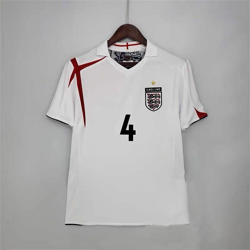 2006 England Retro Football Jersey Short Sleeve Long Men Women Soccer Shirt Beckham Gerrard 7 4