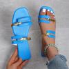 Women Slippers New Summer Flat Casual Shoes Rome Open-toe Slippers Women Slingback Sandals Outdoor Fashion Slides Women
