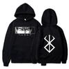 Горячие толстовки Berserk Guts с капюшоном Anime Manga Hoodie
