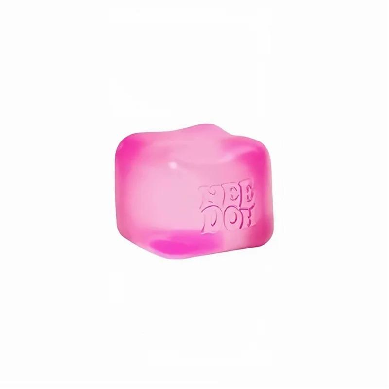 NeeDoh Fuzz Relief Игрушка-антистресс Цветок Улыбка Мягкая игрушка для снятия стресса Медуза Сжимаемая Масштаб Соотношение Моделирование Водонепроницаемая Игра Сенсорная игрушка Подарок