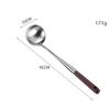 304 Stainless Steel Spatula Add Wooden Handle Stir -fry Kitchen Spoon Spoon Kitchen Supplies Kitchen Utensils