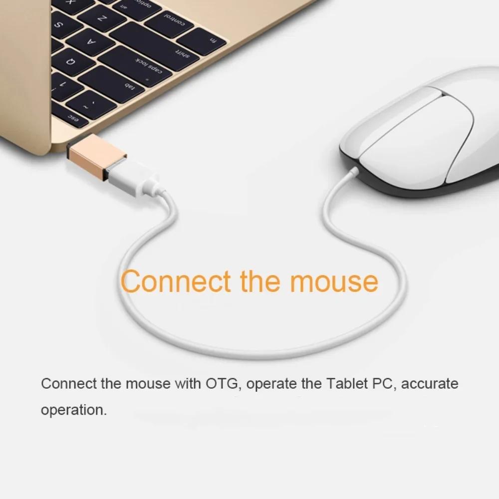 Алюминиевый USB C на USB Адаптер Тип C Штекер на USB Разъем Кабель-переходник для Аксессуаров Телефона