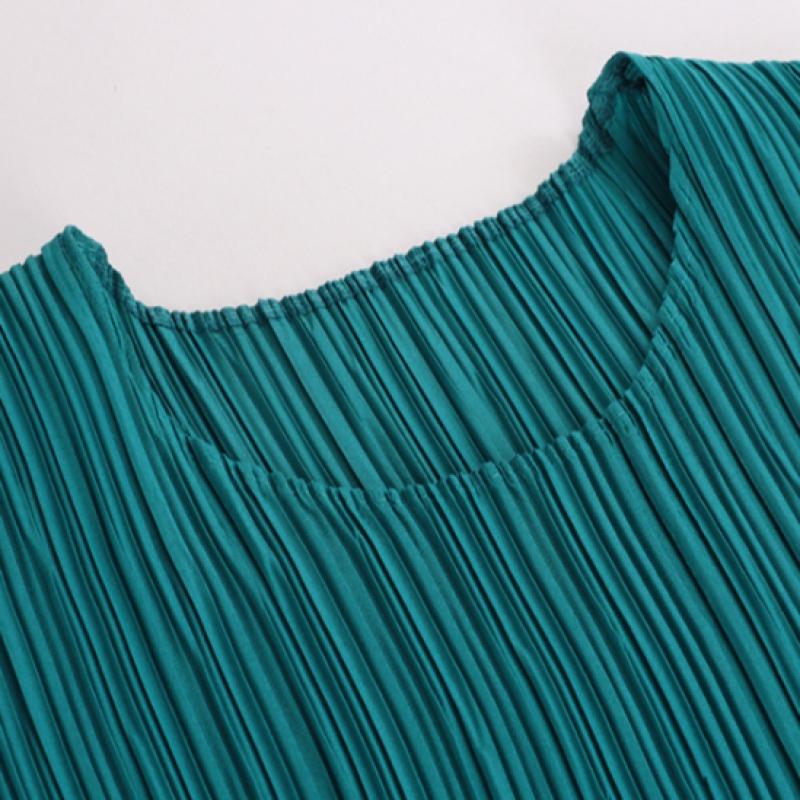 Shop   Women Cap Sleeve French Pleated Long Dress Ble Wdr 1335 Turquoise
