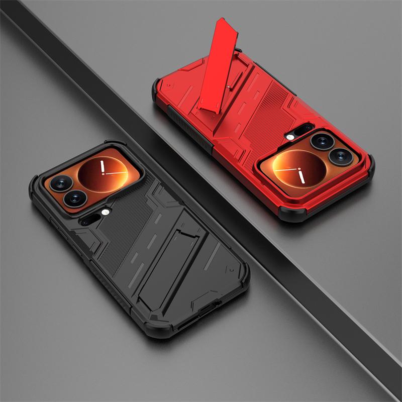Чехол для телефона Xiaomi 17 Pro, противоударный, бронированный, с подставкой, полный чехол, задняя крышка, чехол для Xiaomi 17 Pro, для Xiaomi 17 Pro Max