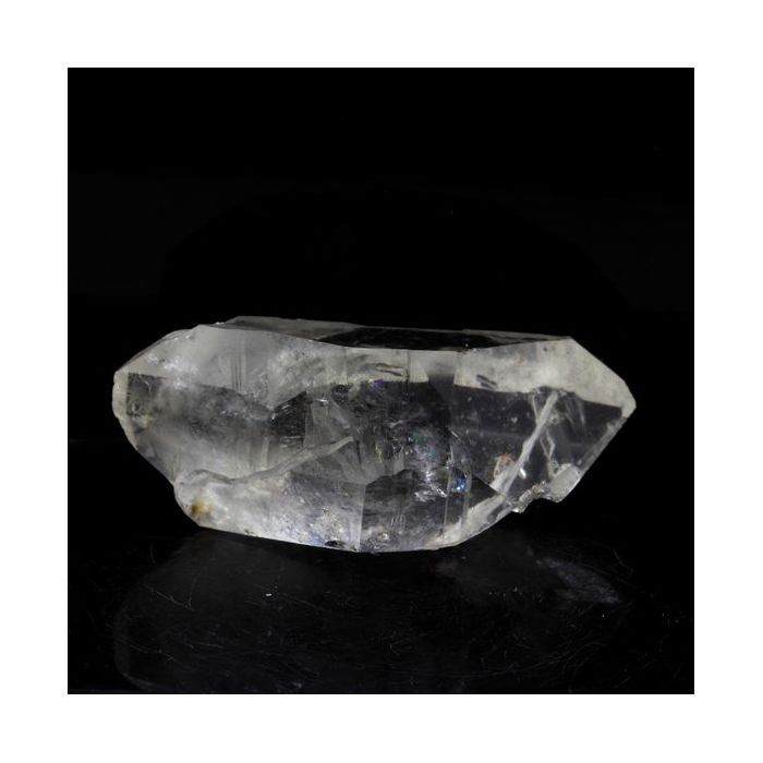 Pierres et Minéraux. Quartz biterminé + inclusion Baryte. 78.25 ct. Freney d'Oisans, Isère, France.