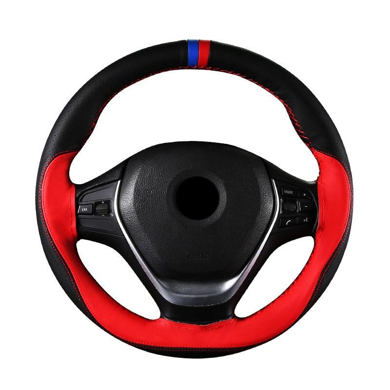 Steering Cover 38cm DIY Hand Sewing Soft Anti Slip Wear-resistant Car Steering-Wheel Braid With Needles