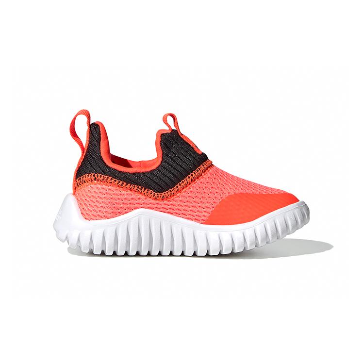 adidas Rapidazen Нескользящие износостойкие низкие детские кроссовки Розовый Черный Белый Для младенцев и малышей FV2611