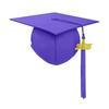 Выпускной колпак с кисточкой 2025 года, выпускной колпак унисекс для взрослых 2025 года, матовый для бакалавра средней школы