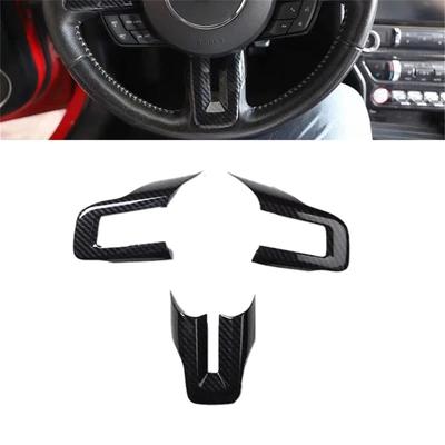 Внутренняя накладка на руль с эффектом углеродного волокна для Ford Mustang 2015-2019