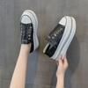 Leather Little White Shoes Women's Spring New Sports Little White Shoes Women's Versatile Thick-soled Heightening Casual Shoes Board Shoes