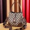 Женские Сумки И Кошельки Дамская Винтажная Сумка-Ведро Crossbody На Плечо Ретро Сумка Хоббо С Верхней Ручкой И Двумя Регулируемыми Ремешками Качество