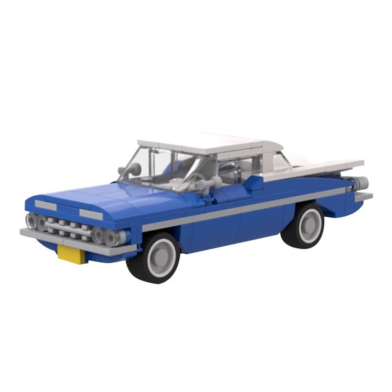 MOC Скоростной Автомобиль 1959 Chevrolet Nomad Wagon и Bel Air Ретро Автомобили Технические Автомобильные Наборы Строительные Блоки Игрушки Подарок для Детей