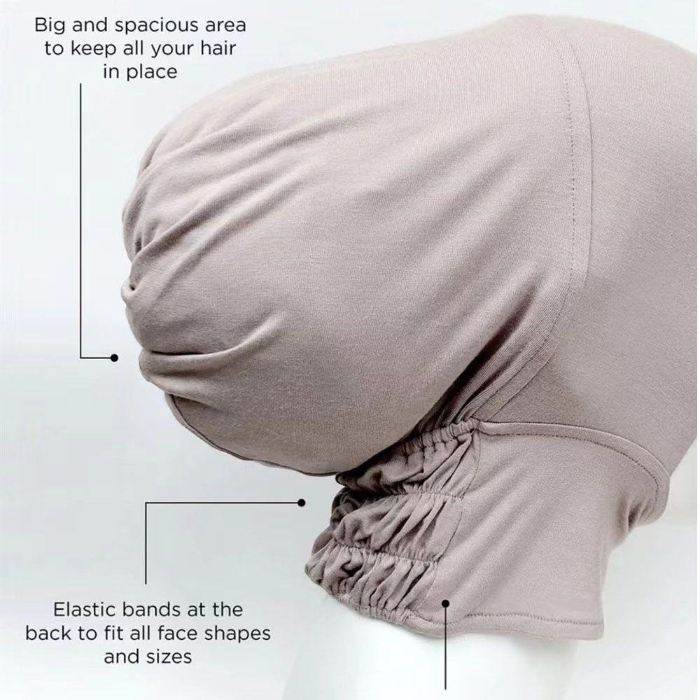 Элегантный исламский внутренний колпак, однотонный мусульманский подшлемник, тюрбан, женский хиджаб, головные платки