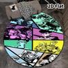 Ковер круглый ковер JoJo's Bizarre Adventure для гостиной, спальни, дивана, игровой комнаты, нескользящий коврик для пола