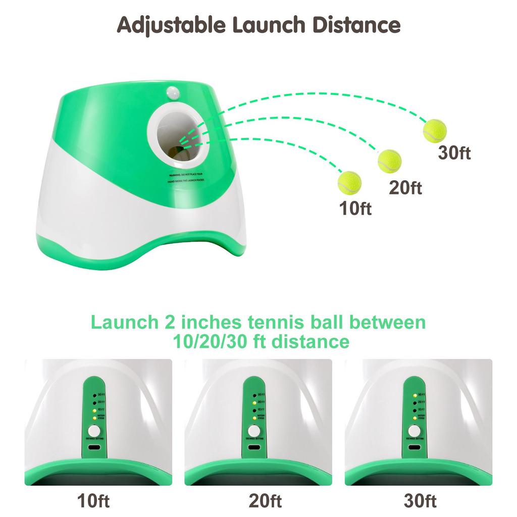 Automatic Dog Ball Launcher for Border Collies - Tennis Ball Throwing and Bouncing Toy