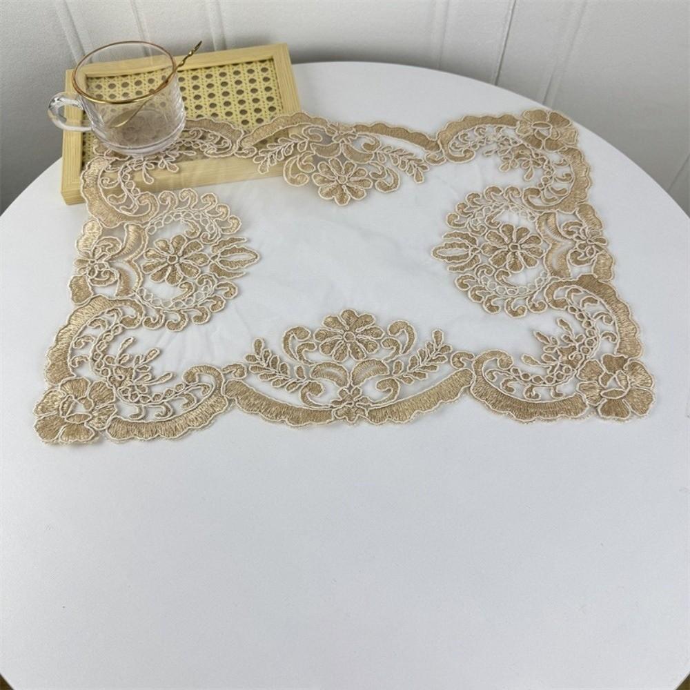 Rectangular Cover Cloth Embroidered Dust Cover European Table Mat Home Decoration