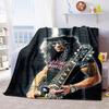 Guitarist Top Hat Guitar Soft Comfortable Blanket Suitable All Seasons Perfect Gift Office Nap Outdoor Travel