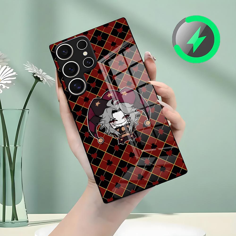Чехол для телефона The Freak Circus Pierrot для Samsung S26 S25 S24 S23 S22 S21 S20 Edge Ultra Plus FE для Magsafe Стеклянный чехол