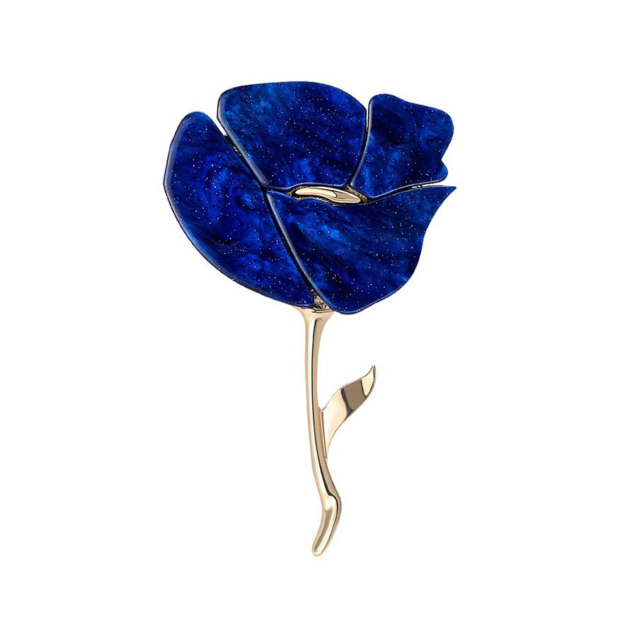 Ниша Простая Многоцветная Тарелка Цветок Брошь Женская Личность Плоская Роза Булавка Темперамент Костюм Брошь