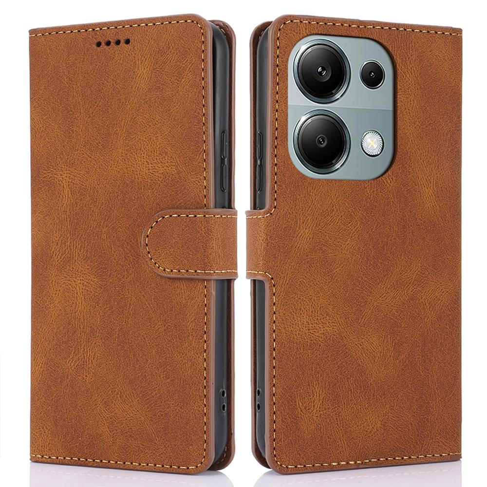 Для Xiaomi Redmi Note 13 4G Wallet Cases Anti Drop Leather Phone Cover