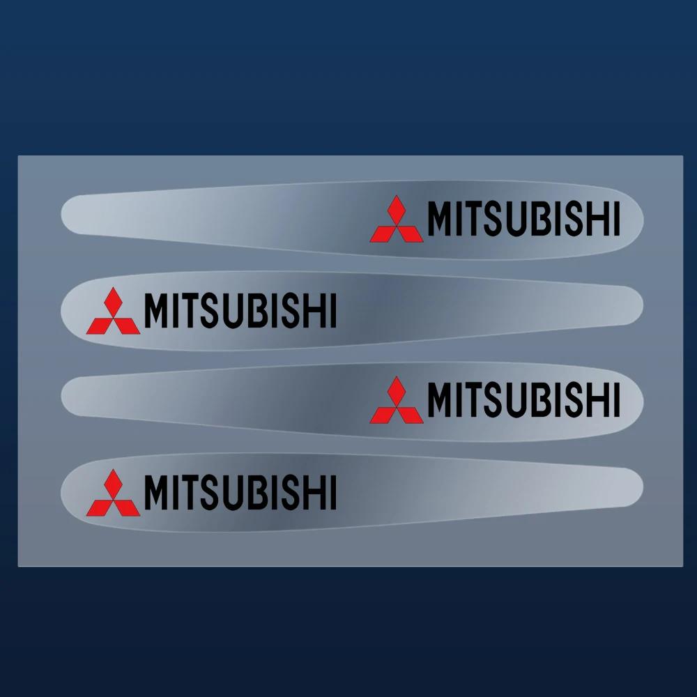 cxbkdv1 4/8Pcs Transparent Car Door Handle Scratch Protector Sticker For Mitsubishi Asx Lancer 10 Xpander Pajero 4 Montero Triton Galan
