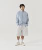 GNOK Curved Sweat Shorts [White Melange]