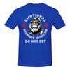 1 Piece Emotional Support Husband Do Not Pet Funny Monkey Funny 100 Cotton Tshirt Emotional Support Husband Tees Tops For Unisex