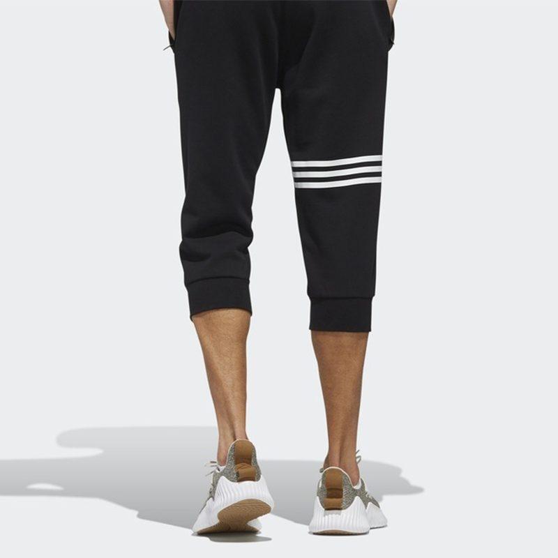 Adidas Casual Pants Men's Black Moderate Cuffed Pants DY8726