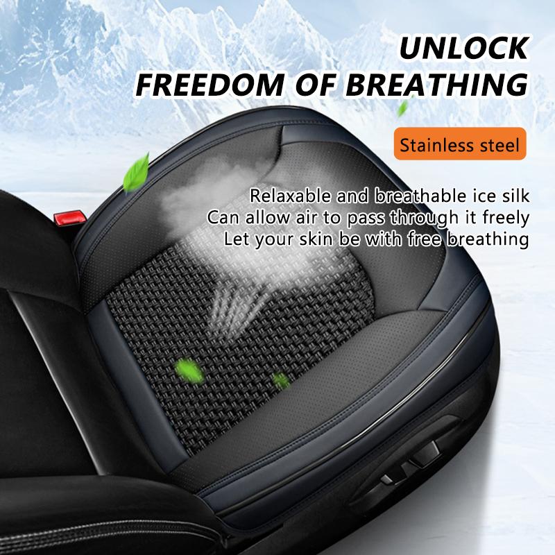 SEAMETAL Кожаный чехол на автомобильное сиденье Роскошная защита переднего сиденья Подушка Коврик для водительского сиденья 1 шт.