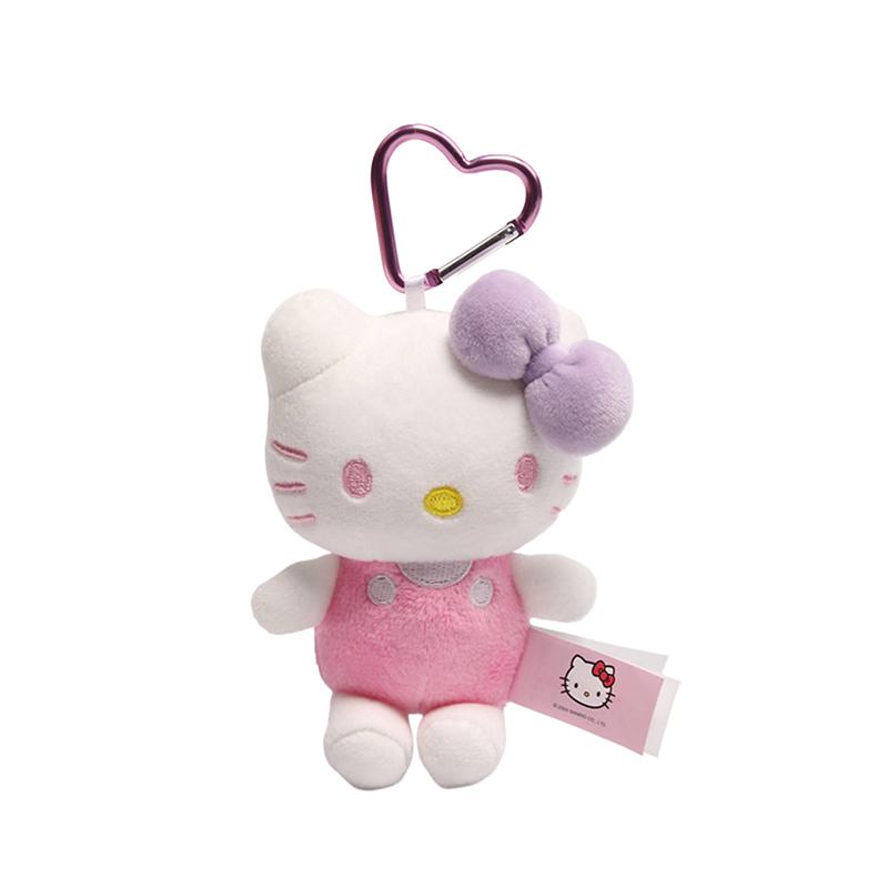 Плюшевая игрушка-брелок Hello Kitty Sanrio Кошка Kt Мягкая набивная кукла Подвеска Брелок для ключей автомобиля Декор для рюкзака Сумки Подарок ребенку