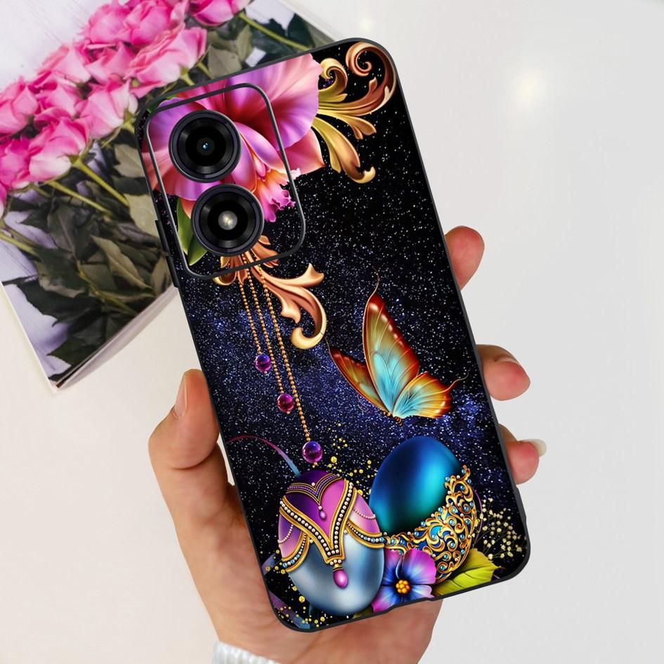 Для Motorola Moto G04s G04 2024 Чехол XT2421-2 Милое Сердечко Ударопрочный Силиконовый Мягкий Чехол Для Moto G 04 S E14 4G MotoG04 Capa