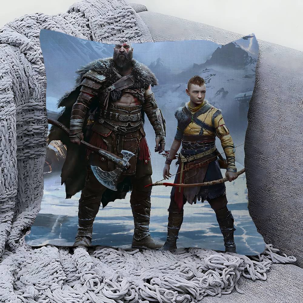Игра God Of War Ragnarok Наволочка Дизайн Чехла Для Подушки Декор Праздничный Декора
