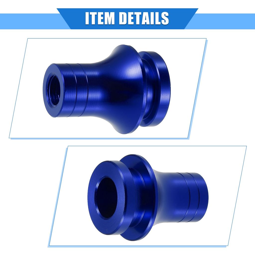 A ABSOPRO Car Gear Shift Knob Adapter M12x1.25 Shifter Boot Retainer Universal Manual Transmission Car Durable Aluminum Alloy Blue