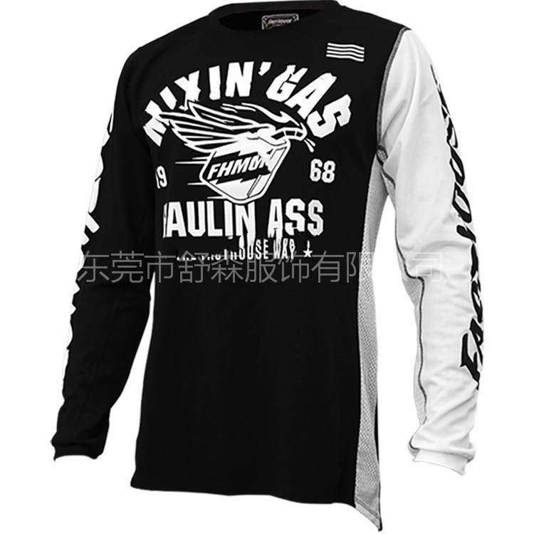 Off-road motorcycle suit, long top, mountain bike downhill suit, racing suit, running round neck shirt, breathable and quick-drying wholesale
