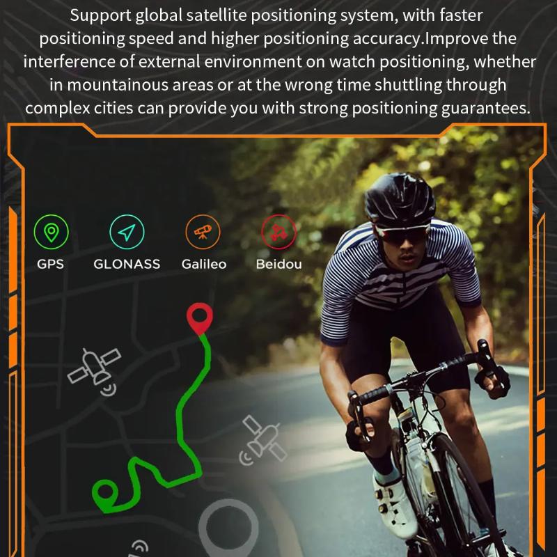 2025 New Outdoor Professional GPS Trajectory Smart Watch 1.5"HD Screen Waterproof Bracelet BT Call Smartwatch Men for Android IOS