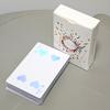 9*6cm Pure White Silver Foil Stamped Cardistry Playing Cards, Full Set, Magic Props 54 Pcs Cards